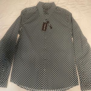 Michael Kors Black Long Sleeve Stretch material NWT Mens large